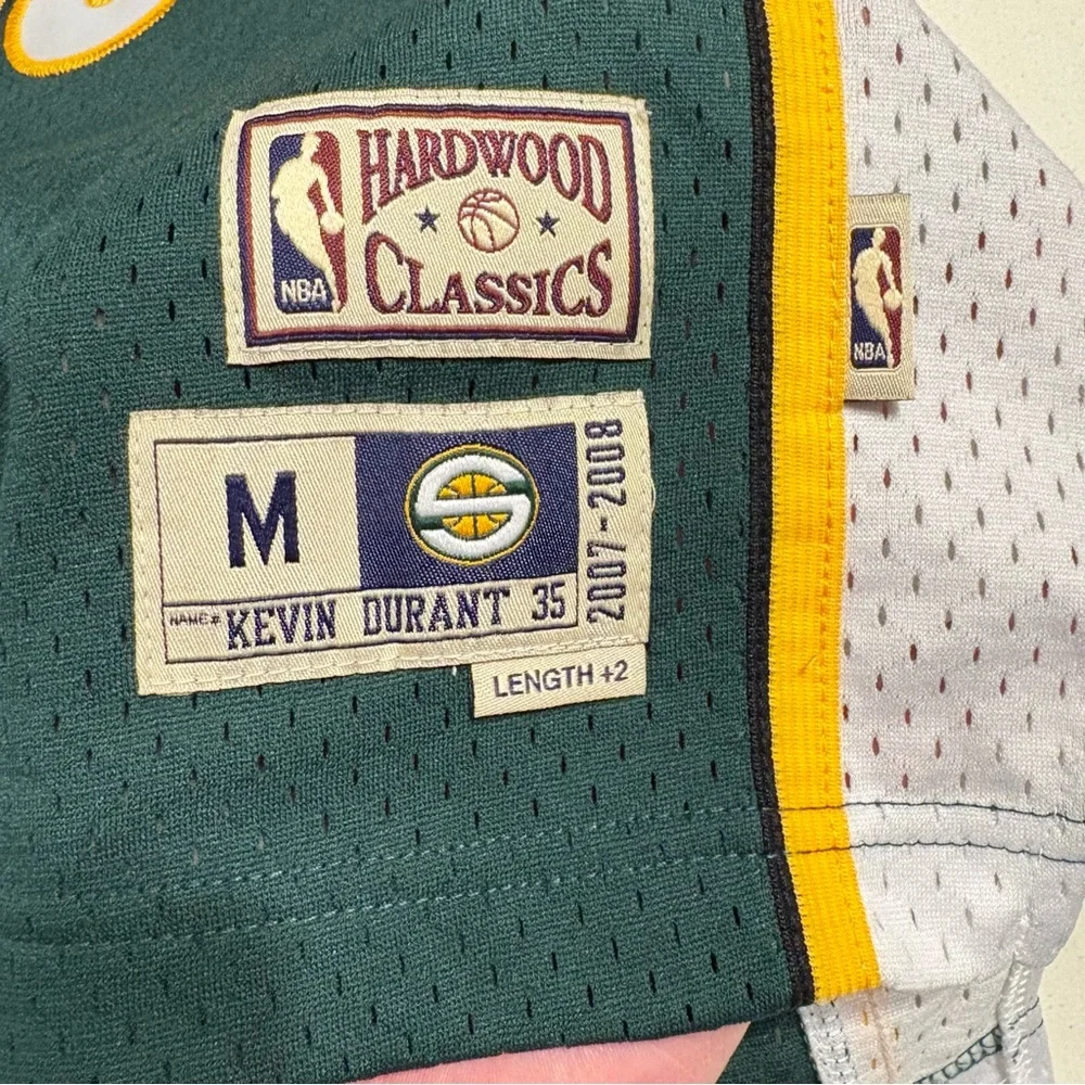 Kevin Durant Seattle Super Sonics “Hardwood Classics” throwback jersey kids M - Picture 3 of 10